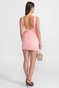 Heykelsi Peplum Detaylı Mini Elbise - Phentora