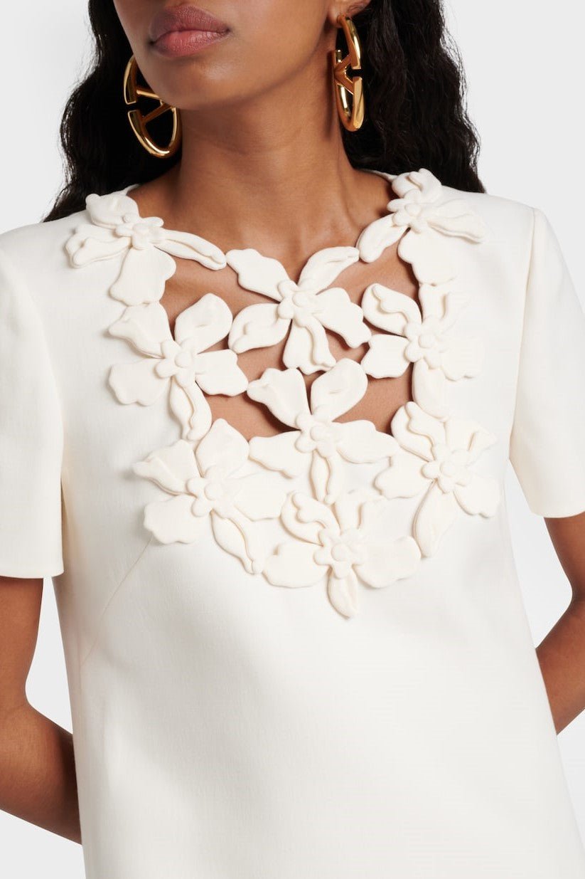 Juliete Kısa Sleeves Çiçek Desenli Mini Elbise - Phentora