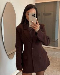 Valencia - Belden Kuşaklı Blazer Ceket - Phentora