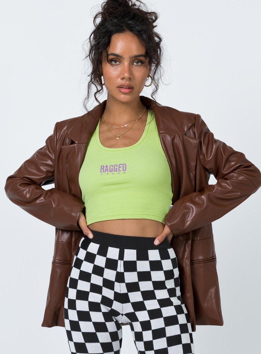 Morrison Suni Deri Blazer - Kahverengi - Phentora