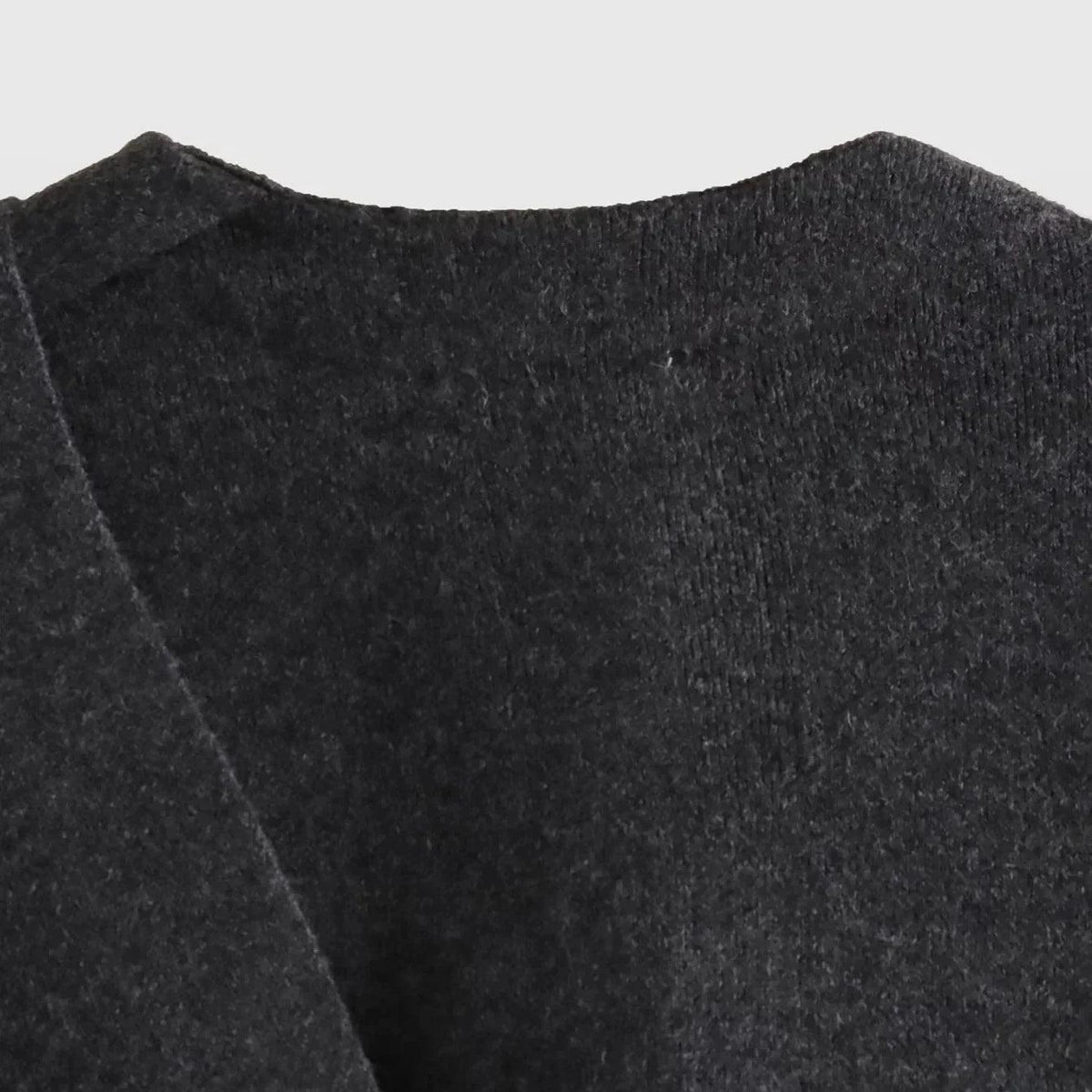 Modern Asimetrik Yün Panço - Phentora