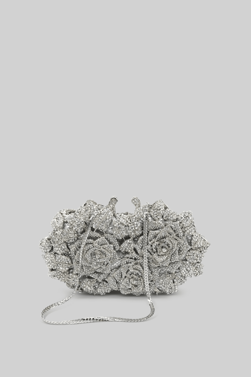Kristal süslemeli Clutch Çanta - Phentora