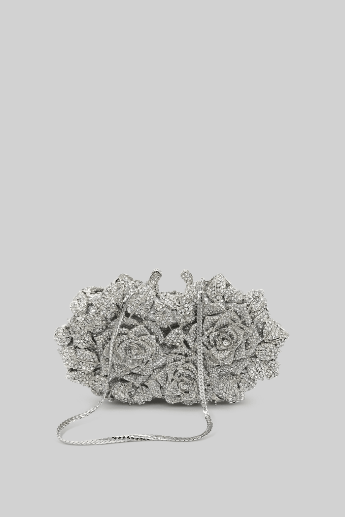 Kristal süslemeli Clutch Çanta - Phentora