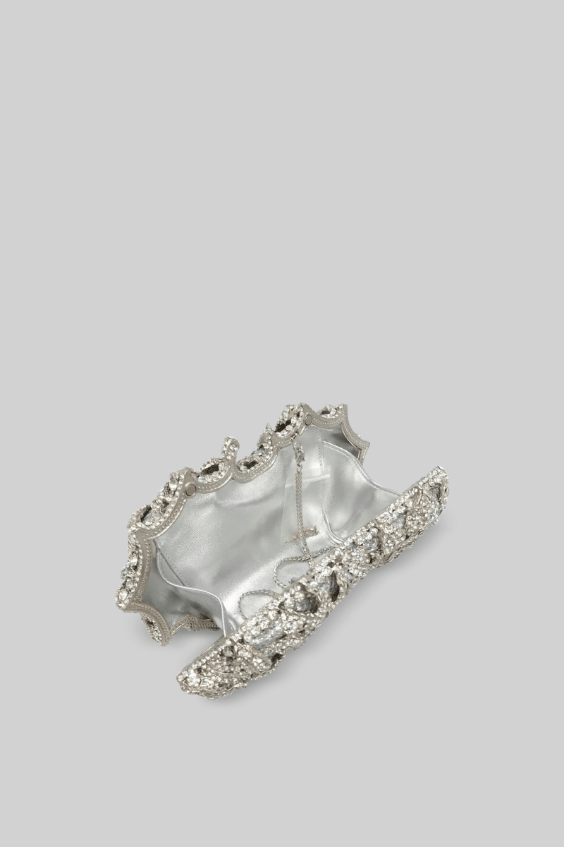 Kristal süslemeli Clutch Çanta - Phentora