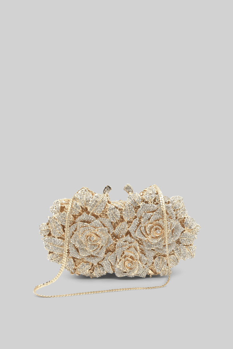 Kristal süslemeli Clutch Çanta - Phentora