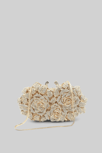Kristal süslemeli Clutch Çanta - Phentora