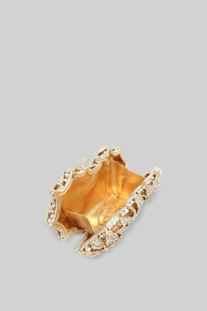 Kristal süslemeli Clutch Çanta - Phentora