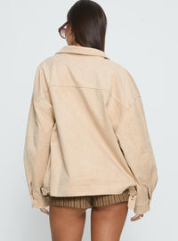 Goldsmith Suni Süet Bomber Ceket - Bej - Phentora
