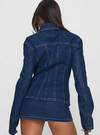 Rider Ceket - Mavi Denim - Phentora
