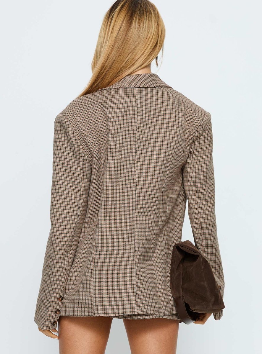 Deane Blazer - Kahverengi Ekose - Phentora
