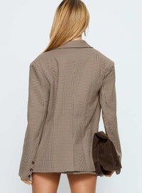 Deane Blazer - Kahverengi Ekose - Phentora
