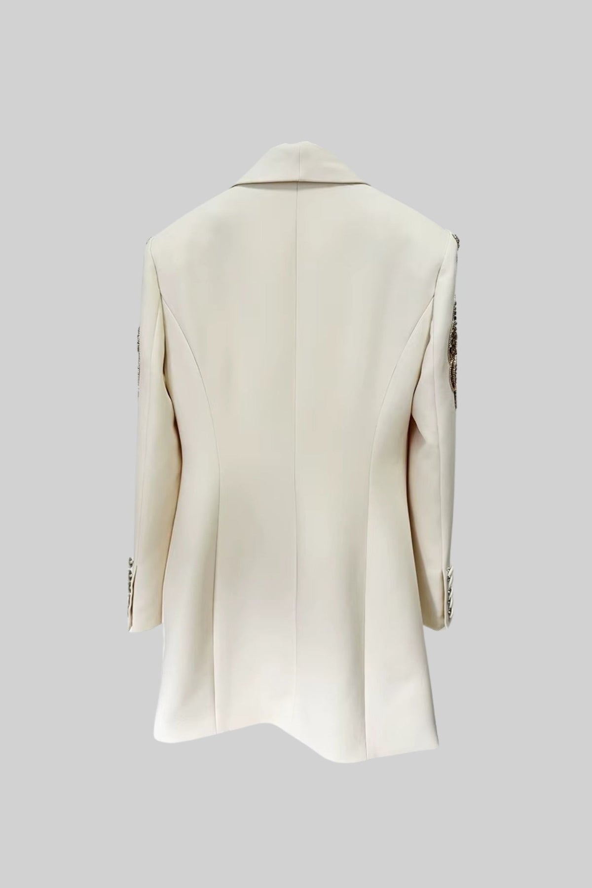 Karmaşık Omuz İşlemeli Drapeli Blazer - Phentora
