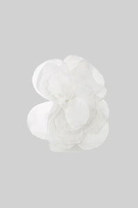 3D Hacimli Organze Çiçek Desenli Mini Elbise - Phentora