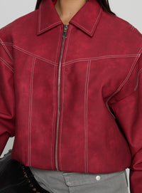 Vista Bomber Ceket - Kızıl (Crimson) - Phentora