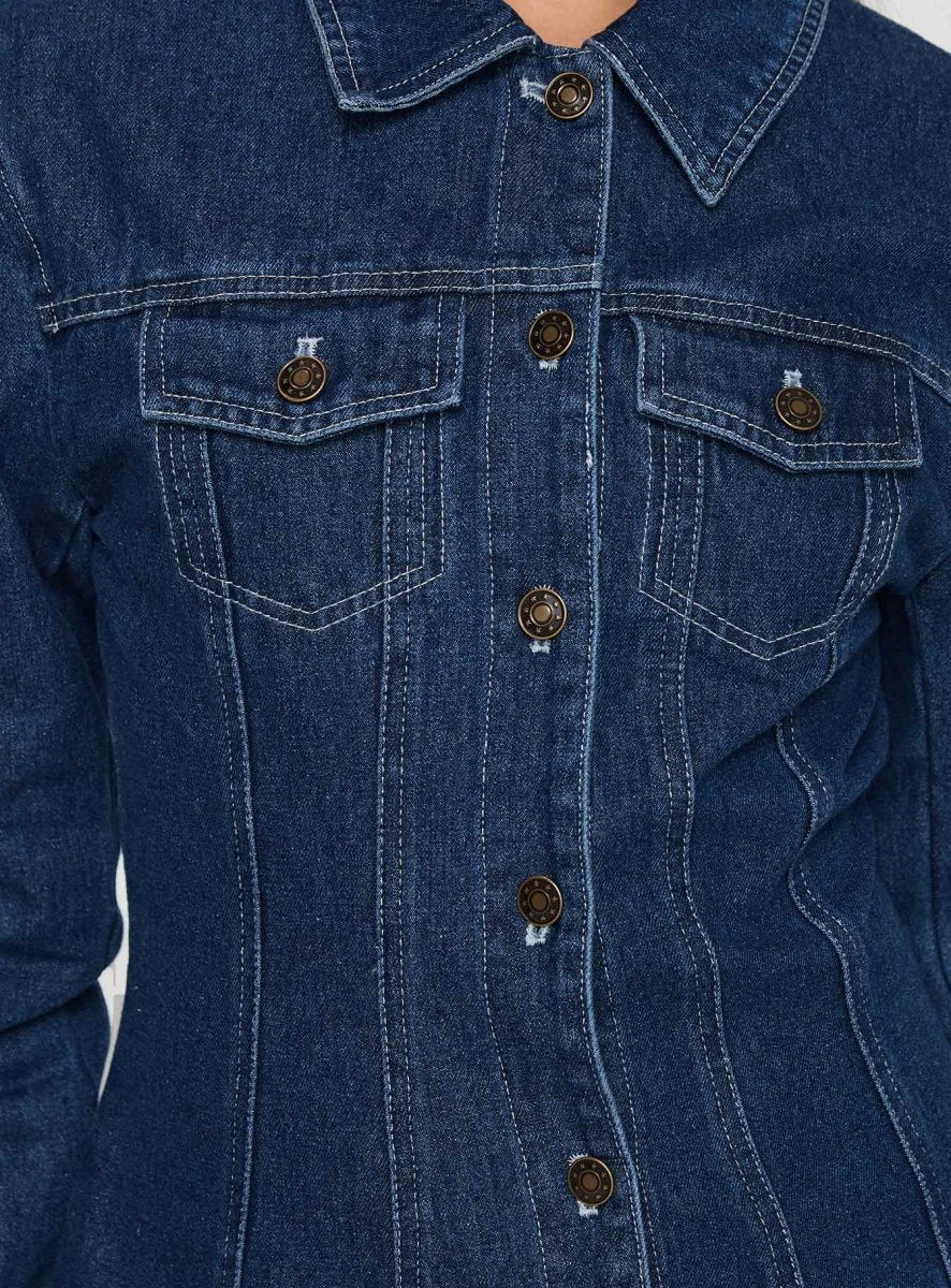 Rider Ceket - Mavi Denim - Phentora