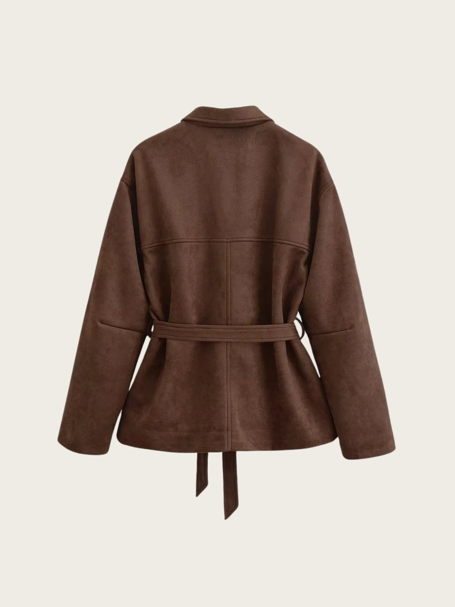 Willow Kemerli Süet Görünümlü Ceket - Phentora