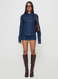 Rider Ceket - Mavi Denim - Phentora