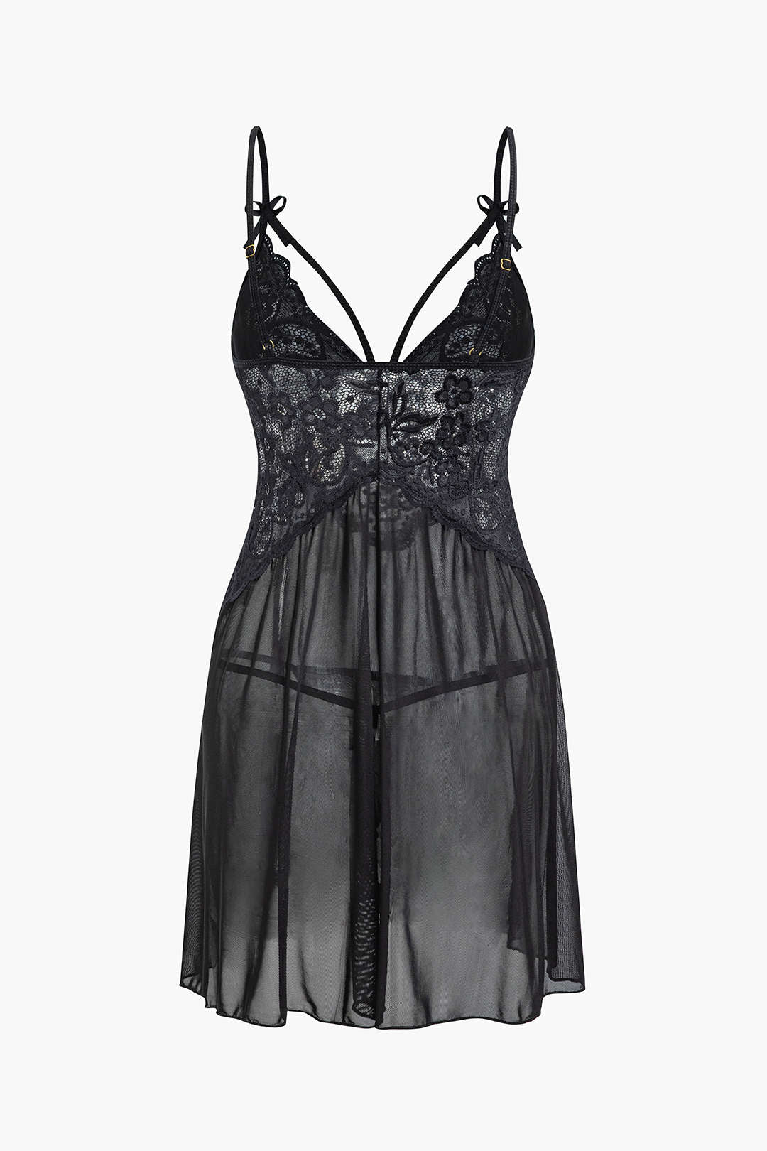 Dantel Şeffaf Nakışlı Bustier Gece Elbisesi - Phentora