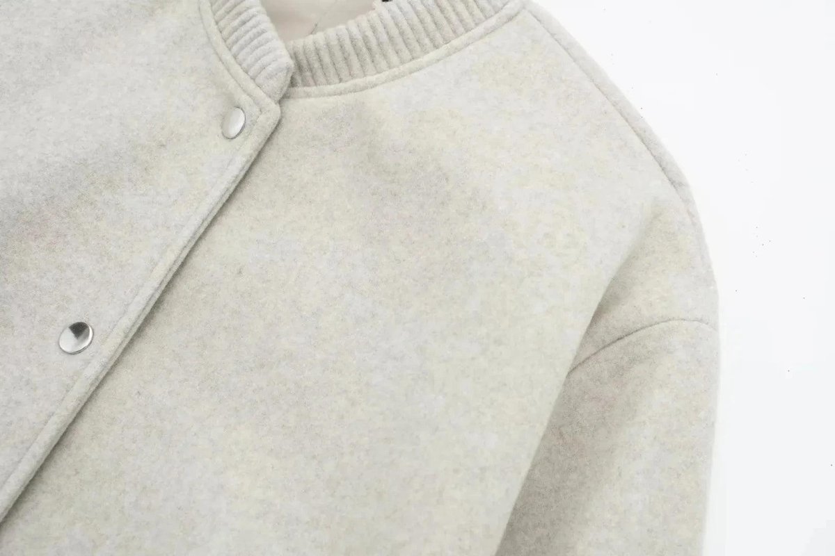 Minimalist Varsity Tarzı Bomber Ceket - Phentora
