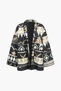 Nomadic Pattern Bol Kesim Ceket - Phentora