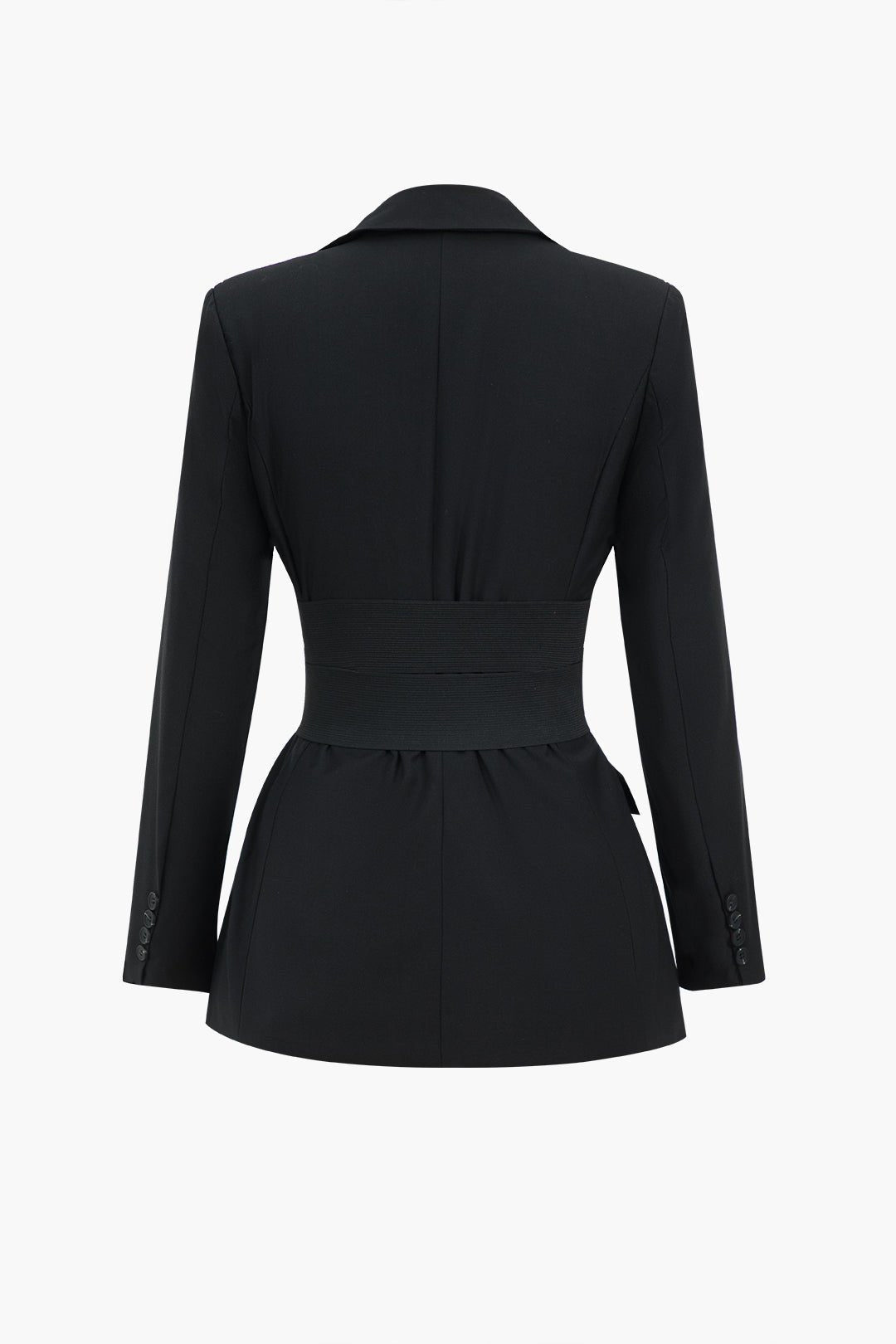 Düğmeli Notched Yaka Blazer - Phentora