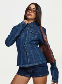 Rider Ceket - Mavi Denim - Phentora
