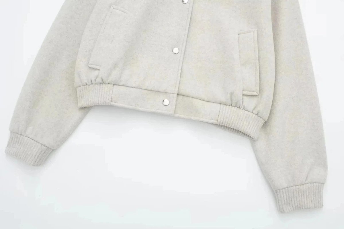 Minimalist Varsity Tarzı Bomber Ceket - Phentora