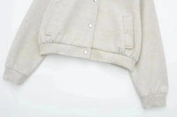 Minimalist Varsity Tarzı Bomber Ceket - Phentora