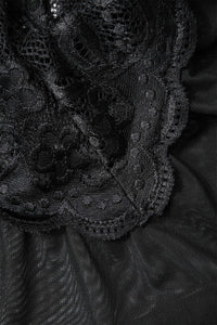 Dantel Şeffaf Nakışlı Bustier Gece Elbisesi - Phentora