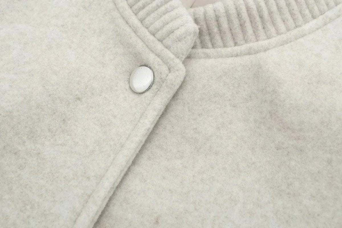 Minimalist Varsity Tarzı Bomber Ceket - Phentora