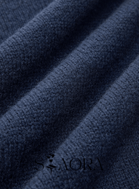 Denim Detaylı Triko Kazak - Phentora