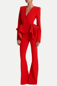 Audith Fırfırlı Blazer İkili Takım - Phentora