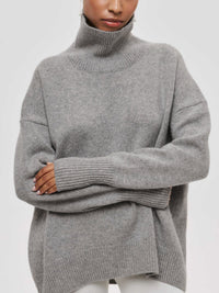 Oversize Fitilli Boğazlı Kazak - Phentora