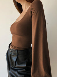 Puff Sleeve Kare Yaka Bluz - Phentora
