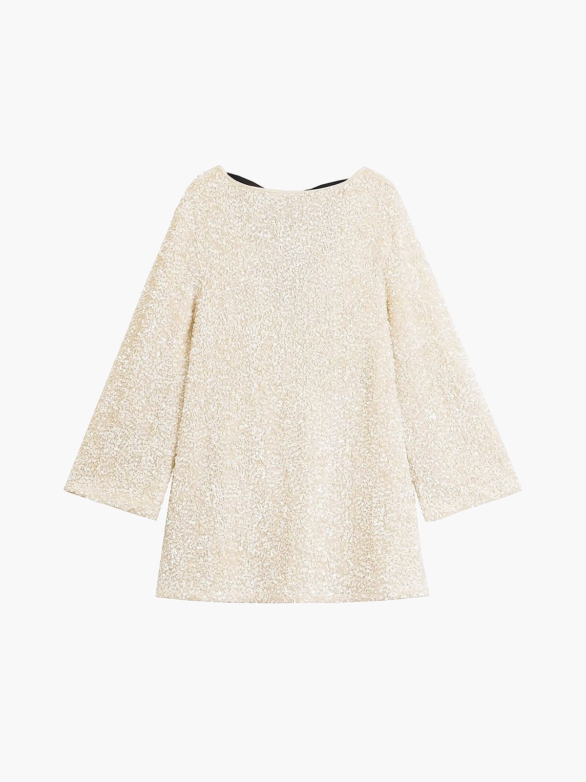 Sequins Kadife Bowknot Mini Elbise - Phentora