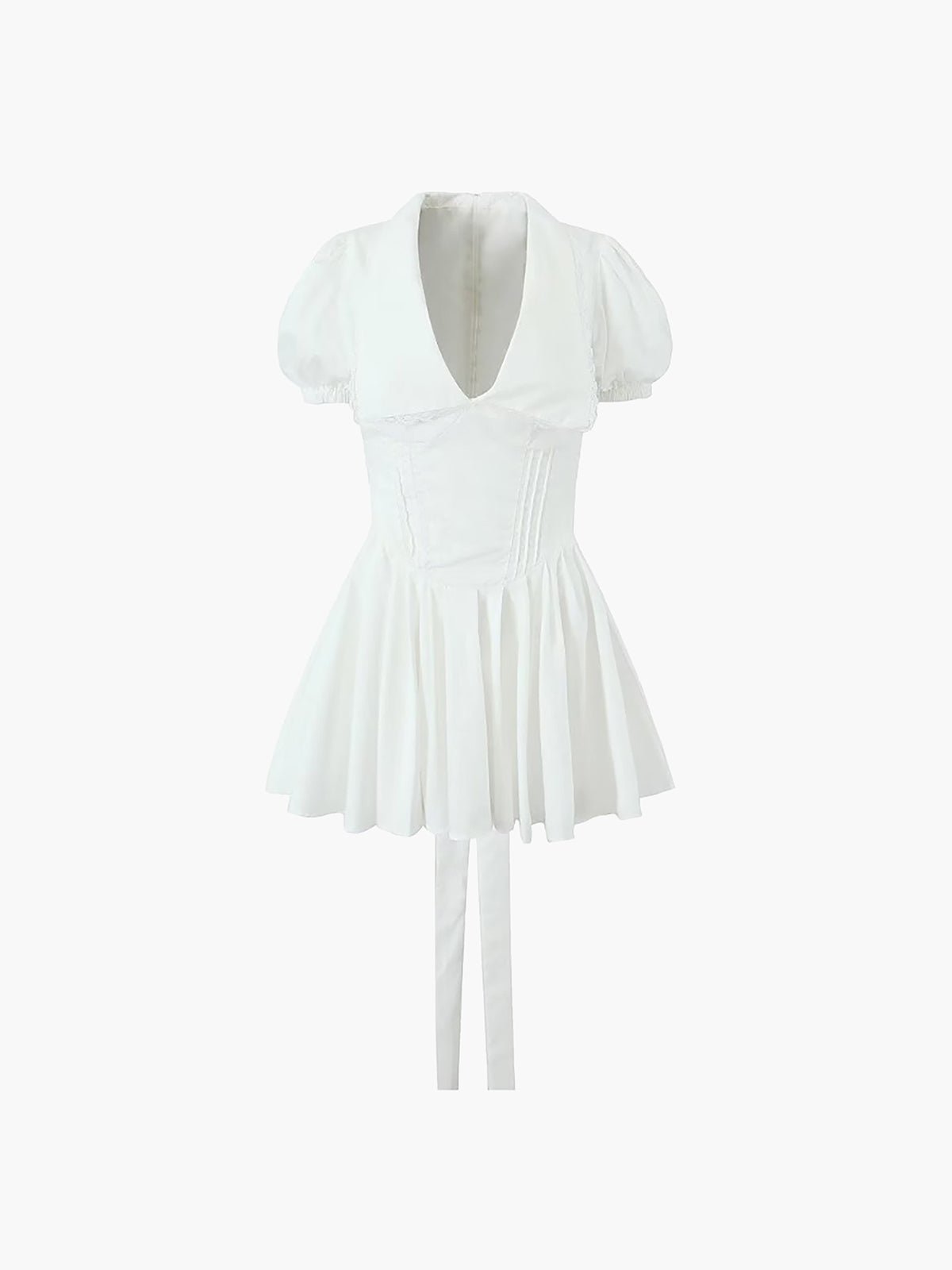 Bağcıklı Doll Collar Kısa Elbise - Phentora