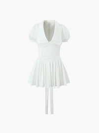 Bağcıklı Doll Collar Kısa Elbise - Phentora