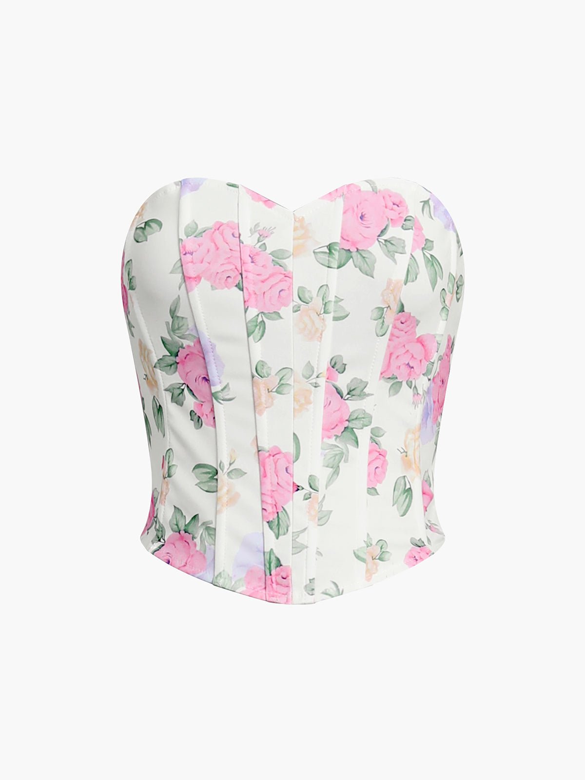 Flower Heart Shaped Neckline Korse - Phentora