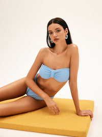 Waffle Bandeau Bikini Seti - Phentora