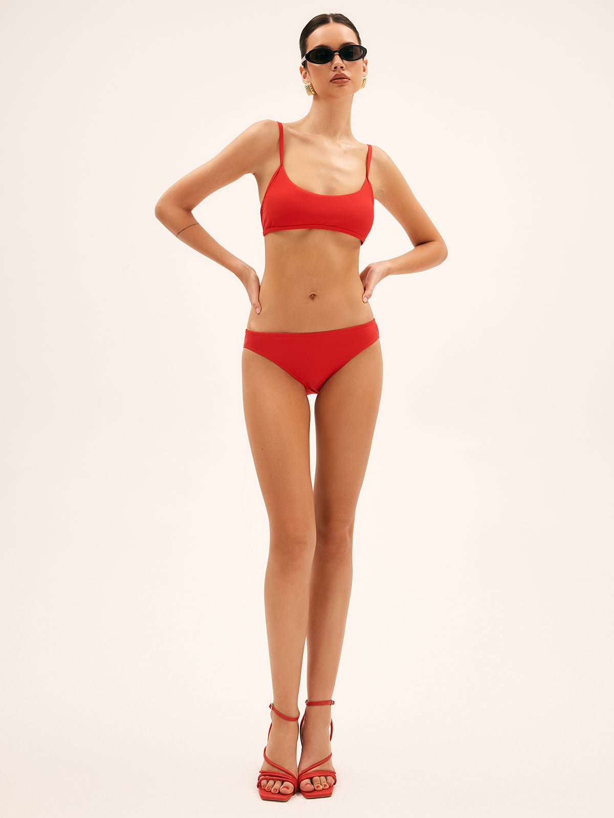 Cherry Bomb Katı Bağcıklı Bikini Seti - Phentora