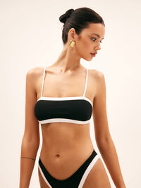 Kontrast Bağlamalı Bikini Takımı - Phentora