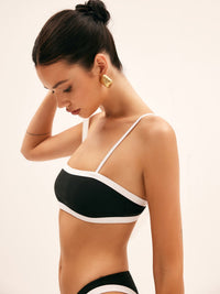Kontrast Bağlamalı Bikini Takımı - Phentora