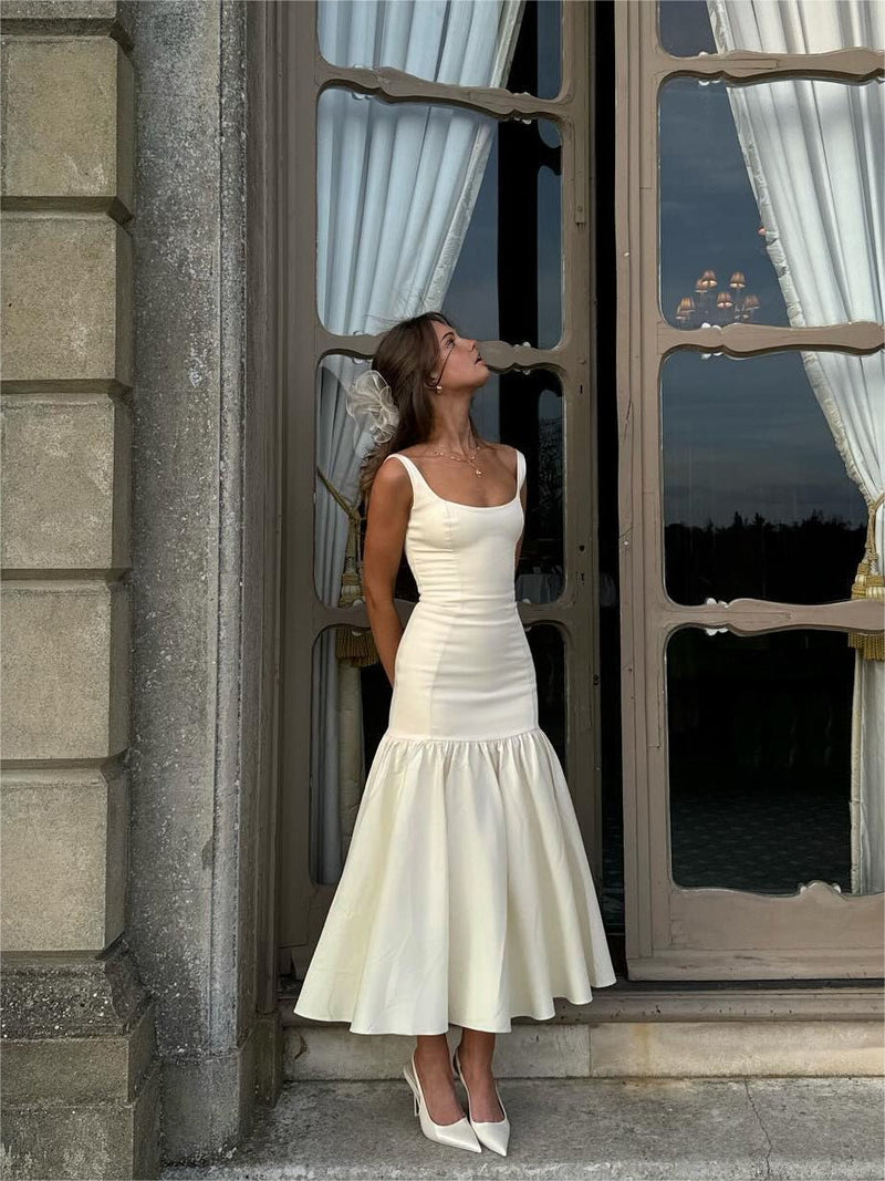 Fırfırlı Uzun İnce Askılı Sundress - Phentora