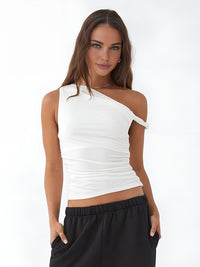 Asymmetrical Neck Basic Üst - Phentora