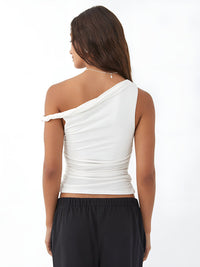 Asymmetrical Neck Basic Üst - Phentora