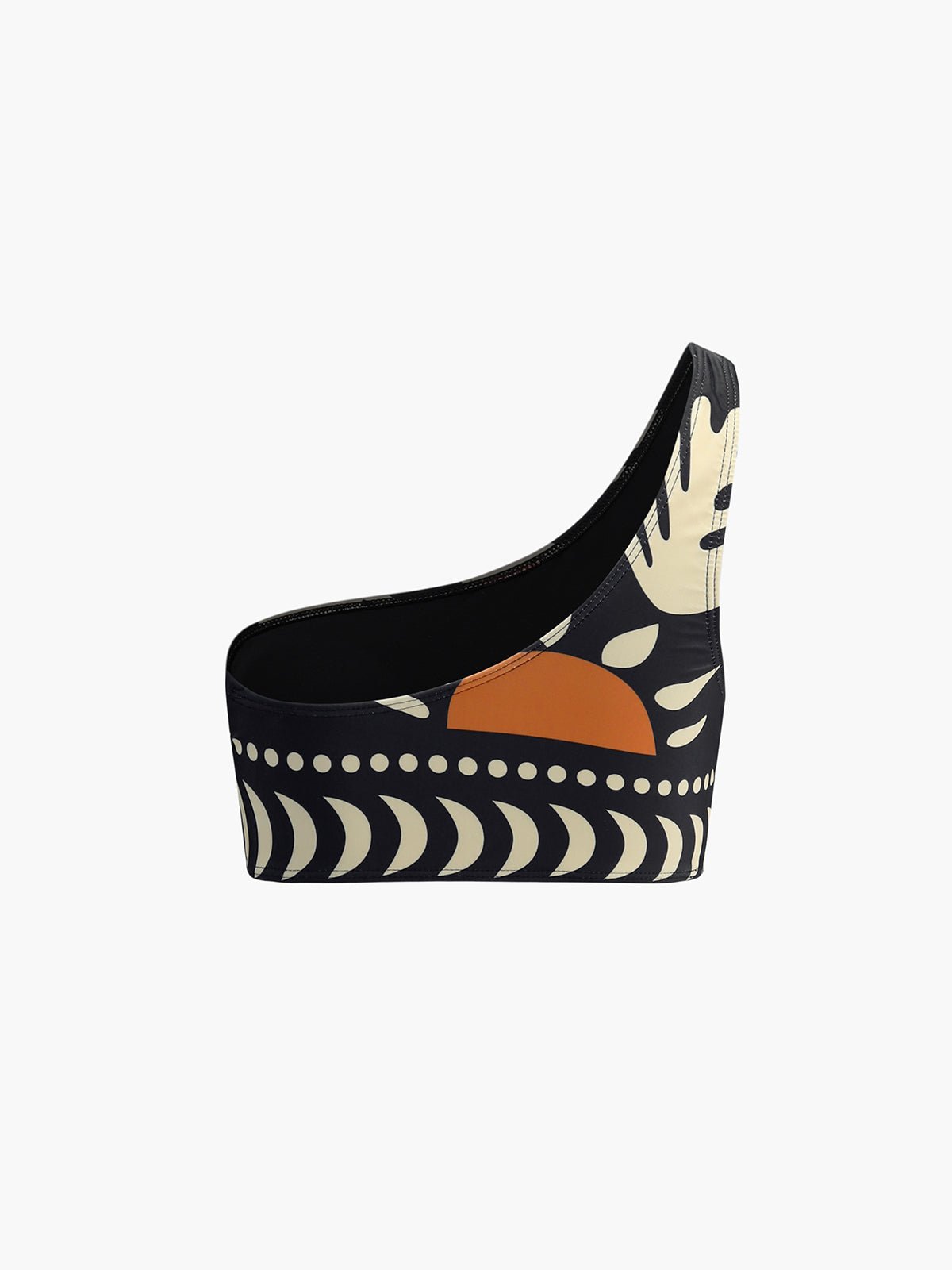Bird Desenli Asymmetrical Neck Bikini Takım - Phentora