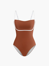 Contrast Removable Pads Pencere Detaylı One Piece Mayo - Phentora