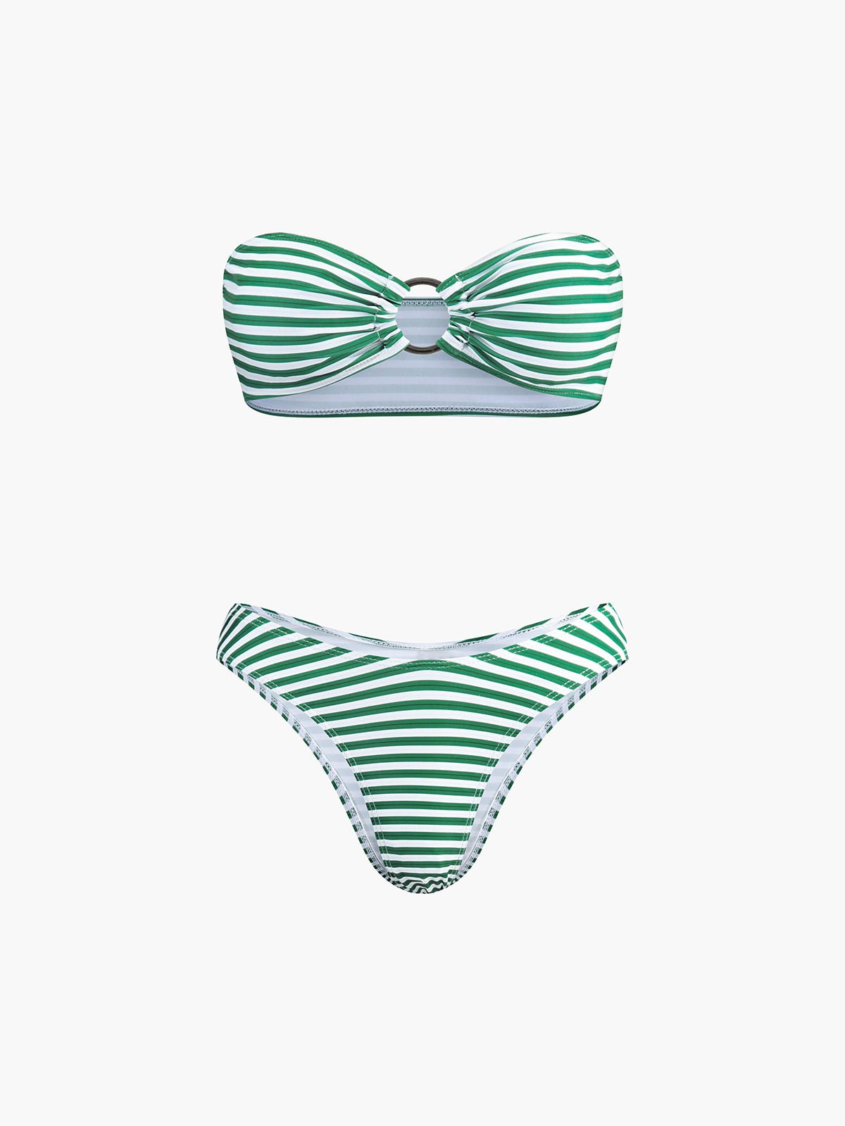Örtü Etekli Çizgili Bikini Takımı - Phentora