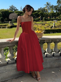 Serendipity Frenchy Flowy Uzun Elbise - Phentora