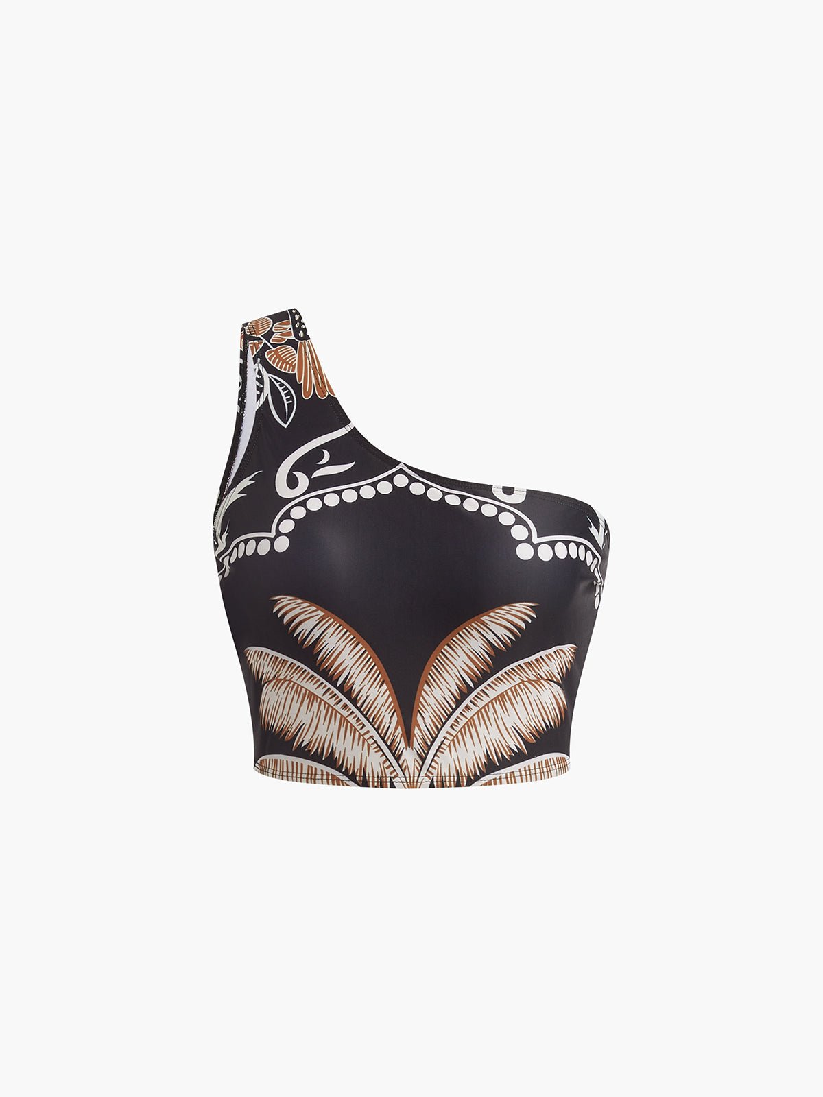 Baskılı Tek Omuz Bikini Takımı - Phentora